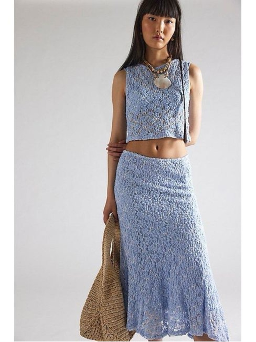 FREE PEOPLE: Laney Lace Top and Skirt Set